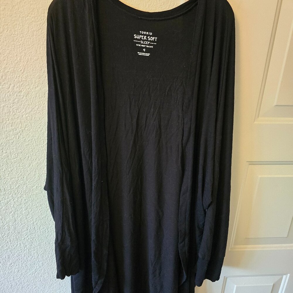 Torrid Super Soft Black Cardigan